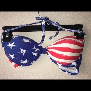 American Flag Swimsuit Top